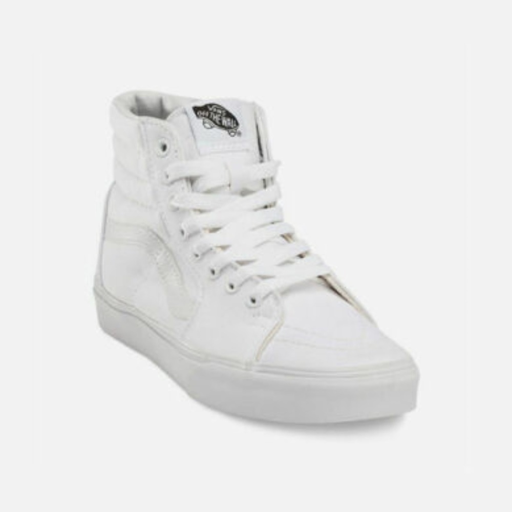 #41❤️ NEW VANS SK8 TRUE WHITE HIGH TOP OLD SKOOL - Picture 1 of 4